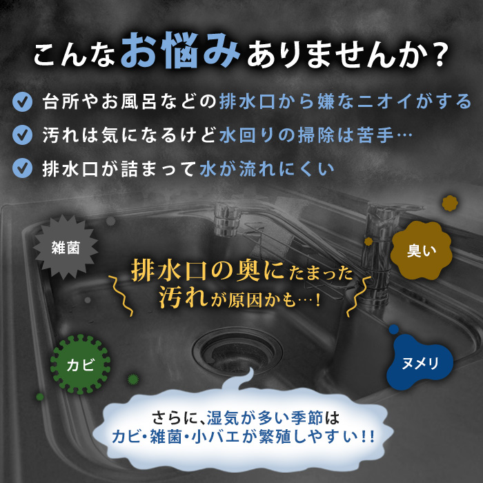 業務用カビ・ヌメリクリーナー【排水口キレイ プラス】 大容量