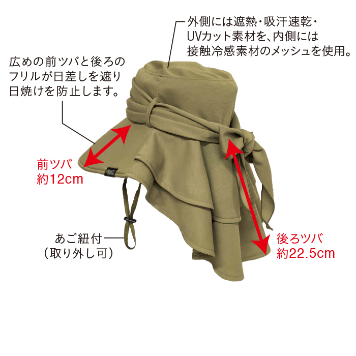 <エクラスタイル>まるで木陰(R)ガーデニングハット