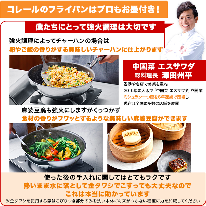 コレール フライパン20cm | テレビショッピング・通販のロッピング