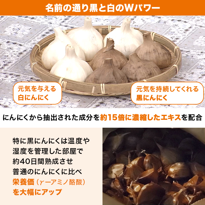 【定期便】あほやにんにく堂「大蒜黒白」