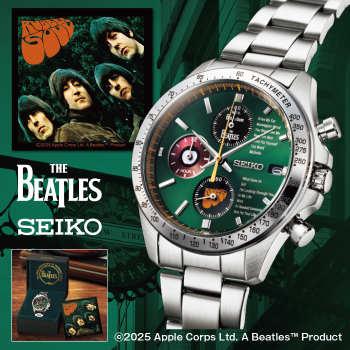 <セイコー>THE BEATLES(ザ ビートルズ)  ラバー・ソウル60周年記念ウオッチ
