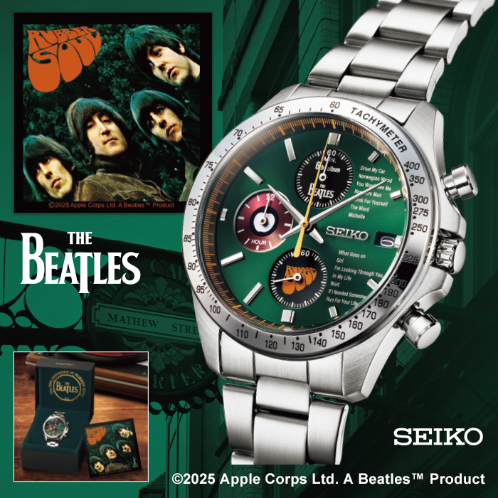 <セイコー>THE BEATLES(ザ ビートルズ)  ラバー・ソウル60周年記念ウオッチ