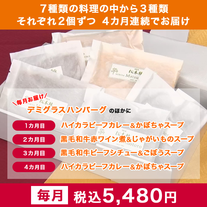 日比谷松本楼 4ヵ月ごちそう便