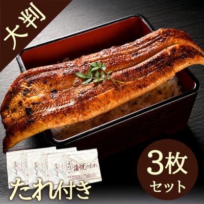 <大判>神田明神下 喜川 国産うなぎ長焼 150-160g×3枚セット