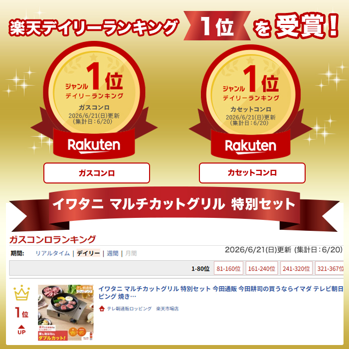 イワタニ マルチカットグリル 特別セット