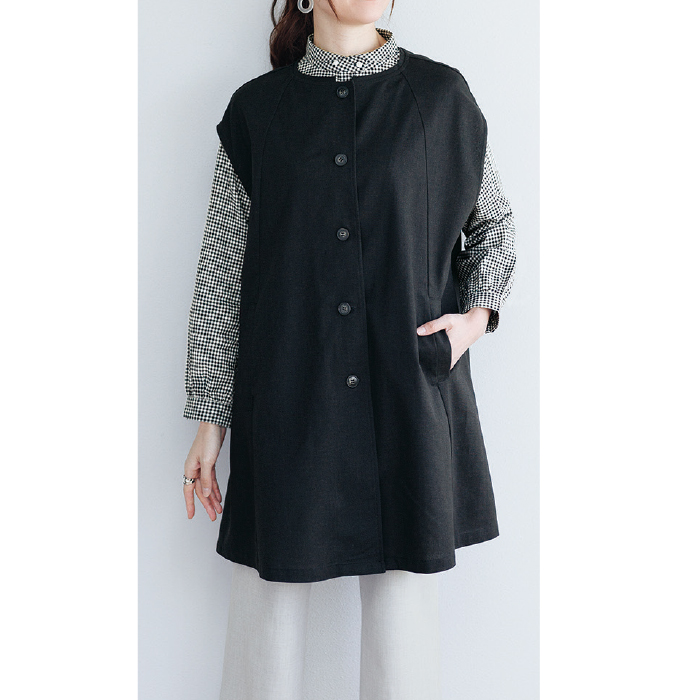ゆったりロングベスト