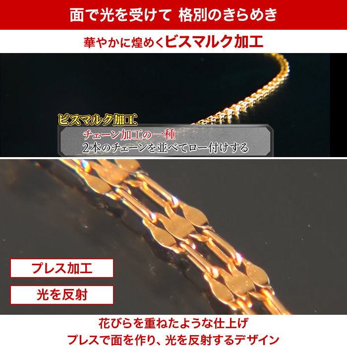 K18ビスマルクチェーンネックレス