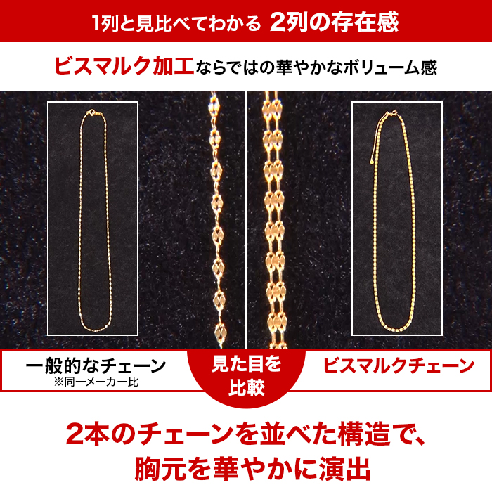 K18ビスマルクチェーンネックレス