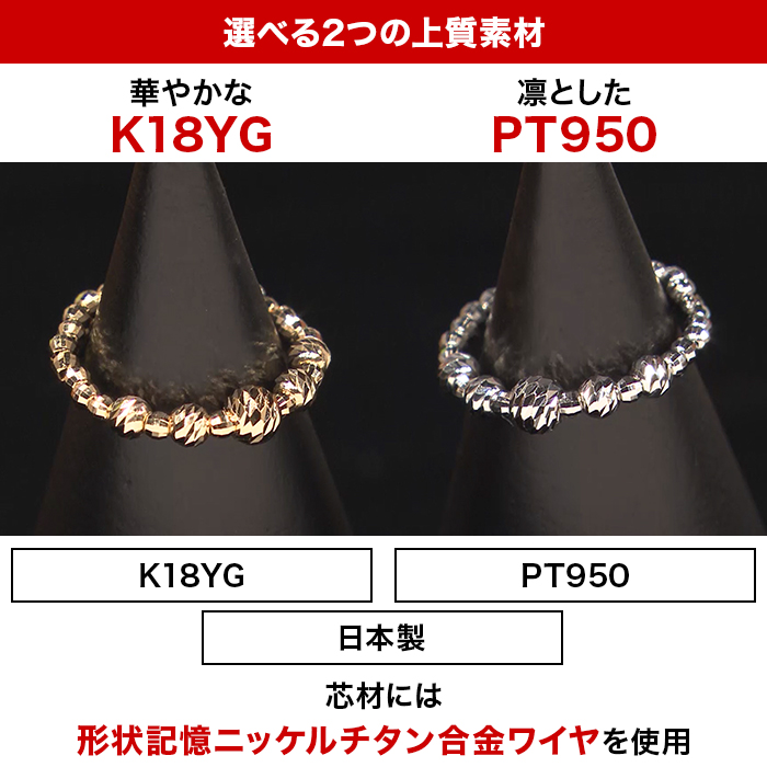 K18 またはPT950 フレキシブルリング
