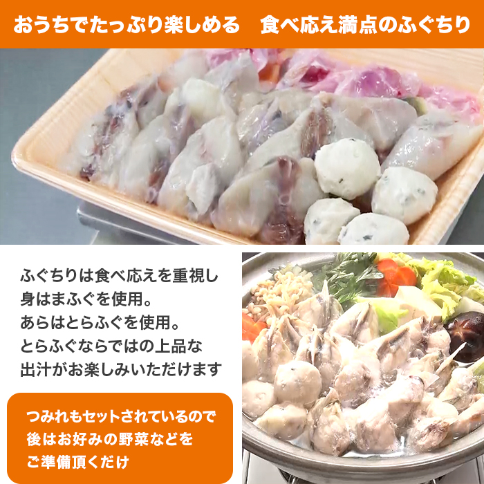 下関より直送! 国産とらふぐ刺身・ふぐちりセット 4人前