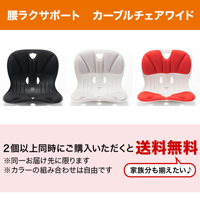 腰ラクサポート カーブルチェア ワイド