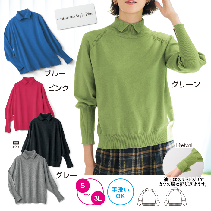 ＜タカシマヤ スタイル・プリュ＞襟付プルオーバー