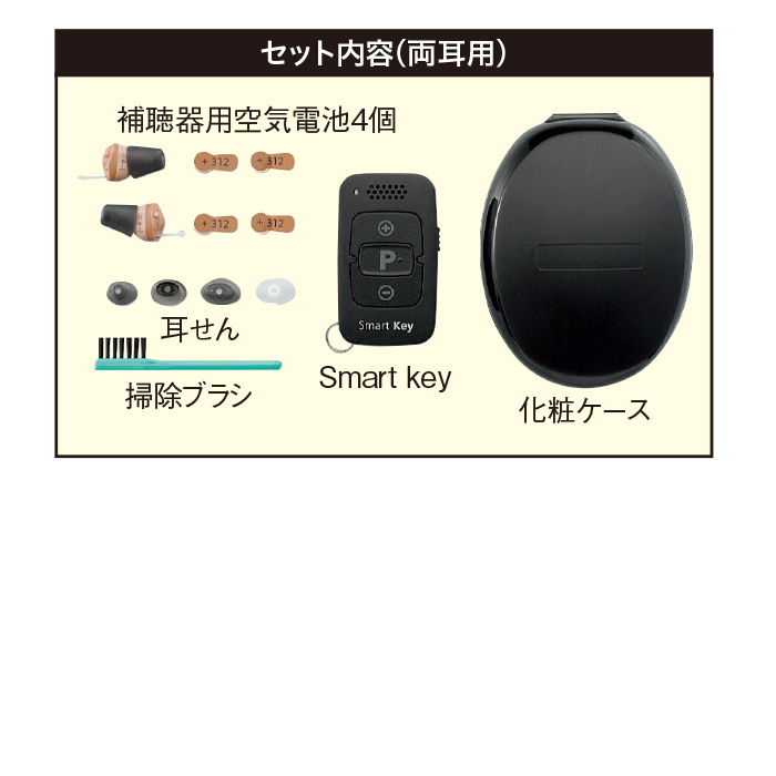 オンキヨー補聴器 耳穴式 片耳用 リモコン付
