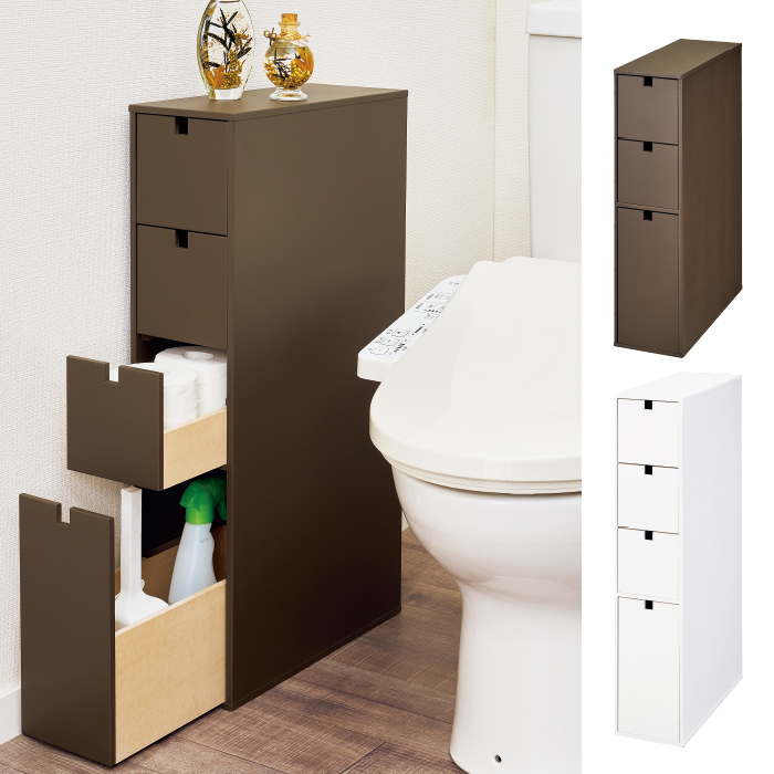 トイレ引き出し収納 4段